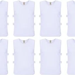 Pinnies Scrimmage Vest Basketball Soccer Football Training Jerseys with Elastic Strap for Kid or Youth Adult, 8 Pack, White, Youth and adult Size-picture-17