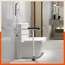Bathla Assist+ Comfort Aluminium Grab Bar with Floor Support | Non - Slip Bathroom Safety Rail Handle with Soft Grip for Senior Citizens, Disabled & Pregnant Women | Easy Installation, Rust-Resistant-picture-20