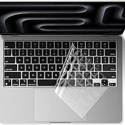 RGY Key Protector Compatible with Macbook Air 13.6Inch M4, M3, M2 Chip (2025-22) A3240, A2681, A3113 laptop keyguard | Key Skin | Key Cover- Transparent-picture-15