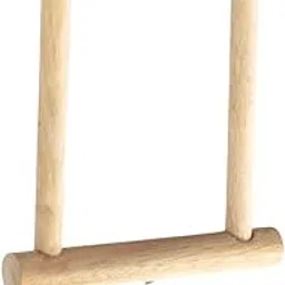 Bird Swing, Parrot Cage Bite Toys Colorful Wooden Hanging Ladder Swing for Budgies Parakeet Cockatiel Conure Lovebirds Finch Birds(Small)-picture-30