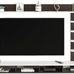 FURNEASER Eplus Engineered Wood Wall Mount TV Unit, Set Top Box Stand with Display Shelves, Modern Tv Rack, Showcase, Cabinet (Large 55")-image-86