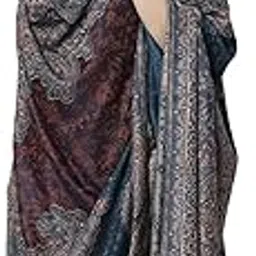 weavers villa Women's Poly Wool Woven Jaal Soft Shawls, Wraps [Size: 40" X 80"]-picture-14