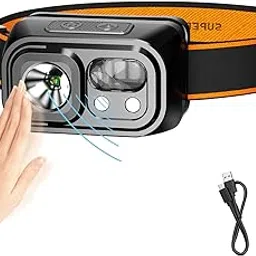 SuperFire Headlamp Rechargeable for Adults, Hard Hat Light Running Head Lamp Headlight with 9 Modes,IP44 Water Resistant,headlamp Flashlight for Running Fishing Hiking Camping, Outdoor (HL23-S)-picture-17