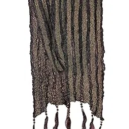 vastramay Men's Elegant Black Crushed Dupatta-picture-35