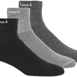 louryn koulyn Men's Compact Cotton Terry Ankle Length Socks With Stay Fresh Treatment (Pack of 1) (Color May Very)-picture-23