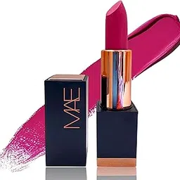 MAE Cosmetics Luxe - Extraordinary Matte Lipstick | Cloudburst 04 (Dark Pink) | Long Lasting | Smudge Proof | Intense Pigmentation | Luxe Matte Finish-picture-68