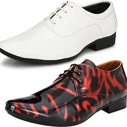 vitoria Derby Shoes for Men | Shoes for Men with PU Sole | Comfortable & Lightweight |Durable & Trendy Design VTR_101BkRd_VTR_1005BdrBrwn_2S_P-picture-37