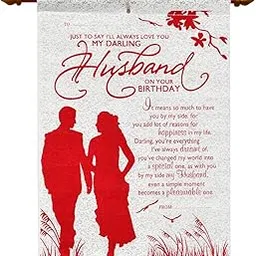 Saugat Traders Gift For Husband - Scroll Card For Husband Birthday -Anniversary Gift Romantic Gift - Multicolour-picture-14