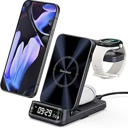 SwanScout Wireless Charger for Pixel Watch 3/2/Fitbit Versa 4/3/Sense 2 (Not for Pixel Watch 1), SwanScout 708G2, Charging Station for Google Pixel 9 Pro Fold/9a/9 Pro/8a/7, Pixel Buds Pro, No Adapter-picture-69