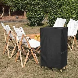 MERISHOPP Folding Chair Cover Sturdy Furniture Cover for Balcony Garden Indoor Outdoor-image-18