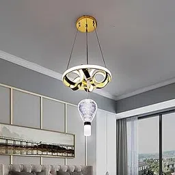 Lyse Decor Chandelier Lights for Living Room, jhoomar for Hall Ceiling, Hanging Lights, Hanging Pendant Lamps for Decoration, Ceiling Hanging Light and Bedroom Lamps image 1
