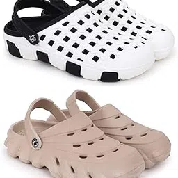 pampy angel Clogs for Men Classic Casual Sandals with Adjustable Back Strap Anti-Skid Lightweight Flip-Flop Slipper Slides for Men's & Boy's Combo Pack of 2-picture-26