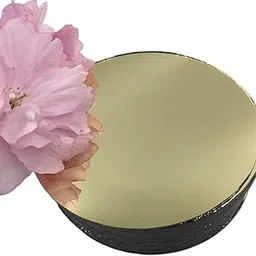 worison 6 Piece Acrylic Round Mirror Finish Wall Sticker Set – Self Adhesive, Lightweight Decorative Mirrors for Home Interior Design, Living Room, Bedroom, Office, Art Décor (Golden, 6 Inch)-picture-12