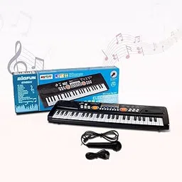 Toyrist Electronic Digital Piano Keyboard Multi-Function Portable Piano Option Recording Microphone| Keys with USB Charging Big Fun Electronics Keyboard Easy to Use Dc Power (49 Key)-picture-29