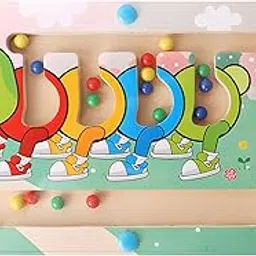 Educational Toys for Toddlers Aged 2-5, Toys for Kids, Maze Board for Kids, Wooden Pen Puzzle Game for Fine Motor Skills Development-image-0