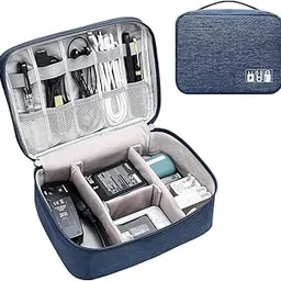 QUEDOZ Multicolor Electronics Organizer Travel Cable Organizer Bag Waterproof Portable Digital Storage Bag Electronic Accessories Case-picture-19