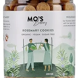 Mo's SugarFree Rosemary Cookies, 200G |Healthy Snack For Kids and Adult | Vegan |100% Natural & Preservatives Free | Sugar-Free.-picture-19