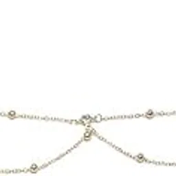 Fashion Round Bead Rhinestone Necklace | Simple Metal Chain Jewelry for Women and Girls-image-25