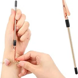 Jewelry Clasp Helper Tool Easy Fastener Aid for Bracelets, Necklaces & Watches, Perfect for Gold, Silver, and Fashion Jewelry, Anti Tangle Clasp Assist Tool (Rose Gold, 1 pcs) image 1