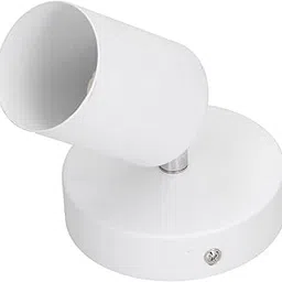 Spotlight Base, Wall Mounted Modern Track Light Base Multi Purpose 90° Tiltable for Bedroom for Restaurant for GU10 Bulb for Shopping Mall(Single Head White Ceiling Light)-picture-34