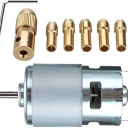 RS775 High Torque DC Motor with Metal Keyless Drill Chuck 12V-36V 13000RPM Dual Ball Bearing for High Power DIY Projects Cutting Drilling Grinding Engraving CNC Applications-picture-28