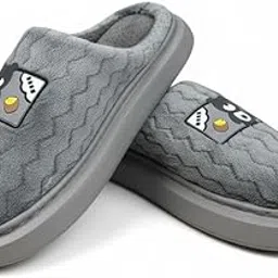 capznmore Unisex Woolen Slippers – Soft Cozy Indoor Winter House Shoes for Men and Women, Warm Anti-Slip Sole for Comfort, Home Bedroom & Cold Weather Wear-picture-11