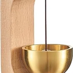 OSDUE Wooden Magnetic Shopkeepers Bell for Door Opening – Classic Brass Wind Chime Bell for Home, Garden, Porch, Restaurant, Office & Store Entry Alert Use-image-99