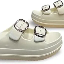 n p style Platform Slide Sandals with Double Buckle Straps, Waterproof EVA Material, Slippers For Women's-picture-49