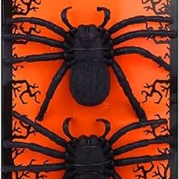 Halloween Fake Spider Decoration – Pack of 2 Realistic Black Creepy Spiders for Haunted House, Prank, Party & Outdoor Decor-picture-26