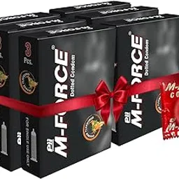 Pii M-Force Dotted Latex Condoms for Men – Orange Flavour, Ultra-Thin & Smooth Texture (Pack of 6 Boxes, 18 Pieces Total)-picture-15