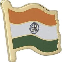 balaji traders Indian Flag Gold-Plated Brass Lapel Pin/Brooch/Badge (Large)-picture-48