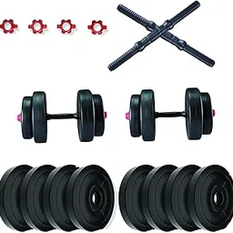 Encanto 20KG Dumbbells Set and Fitness Kit for Whole Body Workout, Adjustable Dumbble Exercise Set (2Kgx4)+ (3Kgx4)-picture-57
