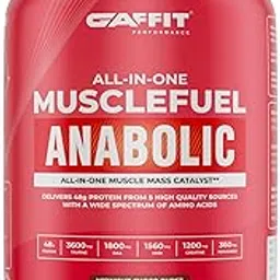 GAFFIT Muscle Fuel Anabolic | Mass Gainer for Men | 1kg | 48g Protein with Creatine, HMB, DAA | 5-Source Protein Blend for Muscle Gain & Strength | (Midnight Choco Burst)-image-0
