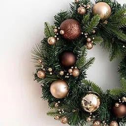 CALANDIS™ 45cm Wreath Artificial Flower Wreath for Indoor Outdoor | Home Dacor image 1