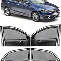 Autofact Magnetic Car Sunshades Compatible with Maruti Ciaz (2014 to 2024) (Set of 4) – Easy Installation, UV Protection, Keeps Car Cool (Front 2 with Zippers, Rear 2 Without Zippers)-picture-22