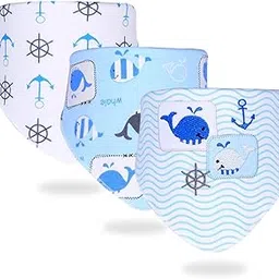 Little Surprise Box 3PCS Set of Multi Cactus premium adjustable snap button closure Bibs-image-98