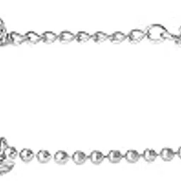 peora Silver Plated Stylish Fancy Beaded Chain Charm Bracelet Fashion Jewellery for Women Girls-picture-39