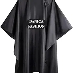 Hair Cutting Sheet | Waterproof Hair Cutting Apron | Stain-Resistant Hair Cutting Cape | Adjustable & Durable Hair Cutting Cloth | Perfect for Salon | Size 59x51 inches (Black_Pack of 1)-image-4