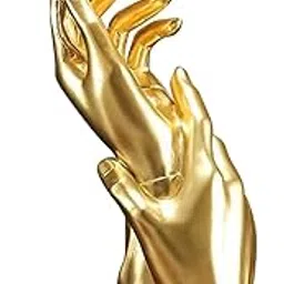 CALANDIS Hand Rose Statue Gift Centerpiece Aesthetic Sculpture for Home Shelf Bedroom | Figurines-picture-20