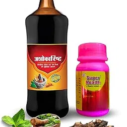 Ashokarishta & Super Health Capsules Combo | Complete Wellness Pack | 450 ml, 50 Capsules-picture-45