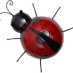 2xMetal Ladybug Fence Hanger Wall Hanging Outdoor Garden Decor Red (16cm)-picture-34