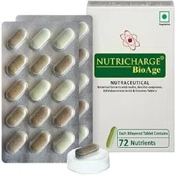 Nutricharge BioAge – Detox & Cellular Health Supplement | Supports Natural Detoxification, Liver Function & Vitality | Antioxidant-Rich Formula | 30 Veg Capsules-image-66