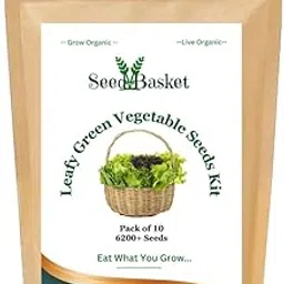 Seedbasket Native & Heriloom Green Leafy Vegetable Seeds Combo Pack-10 | 6200+ Seeds and Instruction Manual-picture-29