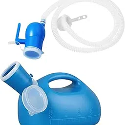Enakshi® Men Urine Bottle Good Sealing Urine Collection Pot for Lying Seniors Camping Blue 1.6m Hose|Health & Beauty | Medical, Mobility & Disability | Daily Living Aids | Incontinence Aids-picture-11