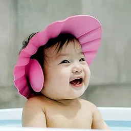 SWIPE N SEE Adjustable Baby Bath Shower Cap - Shield Your Baby's Eyes from Shampoo and Water, Keep Your Baby Safe & Comfortable During Bath Time with Our Adjustable Baby Bath Shower Cap pack of 3 (MULTICOLOR-picture-15