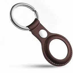 GadgetBite Portable Protective Case Anti-Scratch Cover with Keychain Compatible with AirTags 2021[Airtags Not Included]-Dark Brown-picture-12