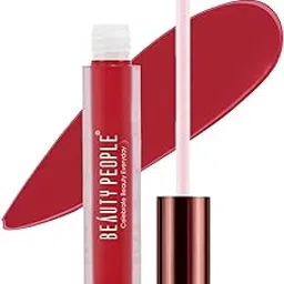 Beauty People Matte Liquid Lipstick, Moisturises & Hydrates Lips, 12 Hour Colour Stay, Velvety Matte Finish, Longlasting, Waterproof, With SPF 15 & Hyaluronic Acid, 3.5ml (Kind, 3.5 ML)-picture-51