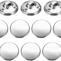 Silver Round Button for Coat, Blazer, Suit, Sherwani, and Indian Dresses - Big Buttons Combo (10 Pcs) Ethnic Classy Design-picture-15