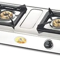 Bajaj Popular Eco, 2-Burner Open Stainless Steel, ISI Certified, Gas Stove (Silver, Black)-picture-27