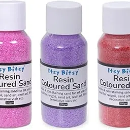 Itsy Bitsy Coloured Sand Purple, Pink, Red (100gm x 3 Bottle)-image-19